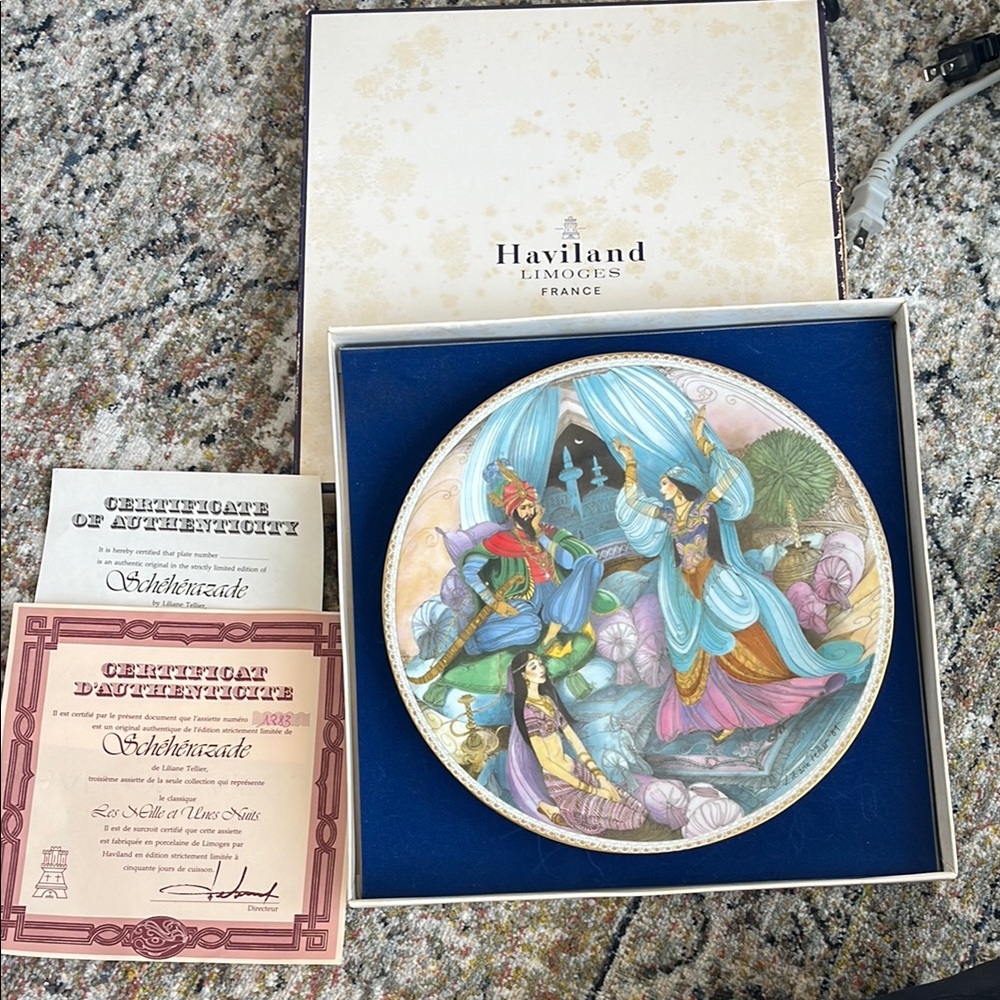 Haviland Collectors Ceramic Art Plate 🇫🇷